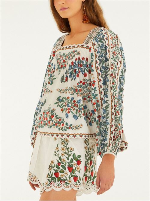 Fruit print shirt FARM RIO | 352183FRUITBEAUTY26049